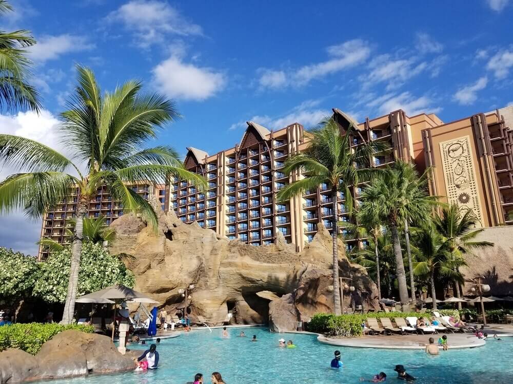 Aulani DVC resort exterior and pool area