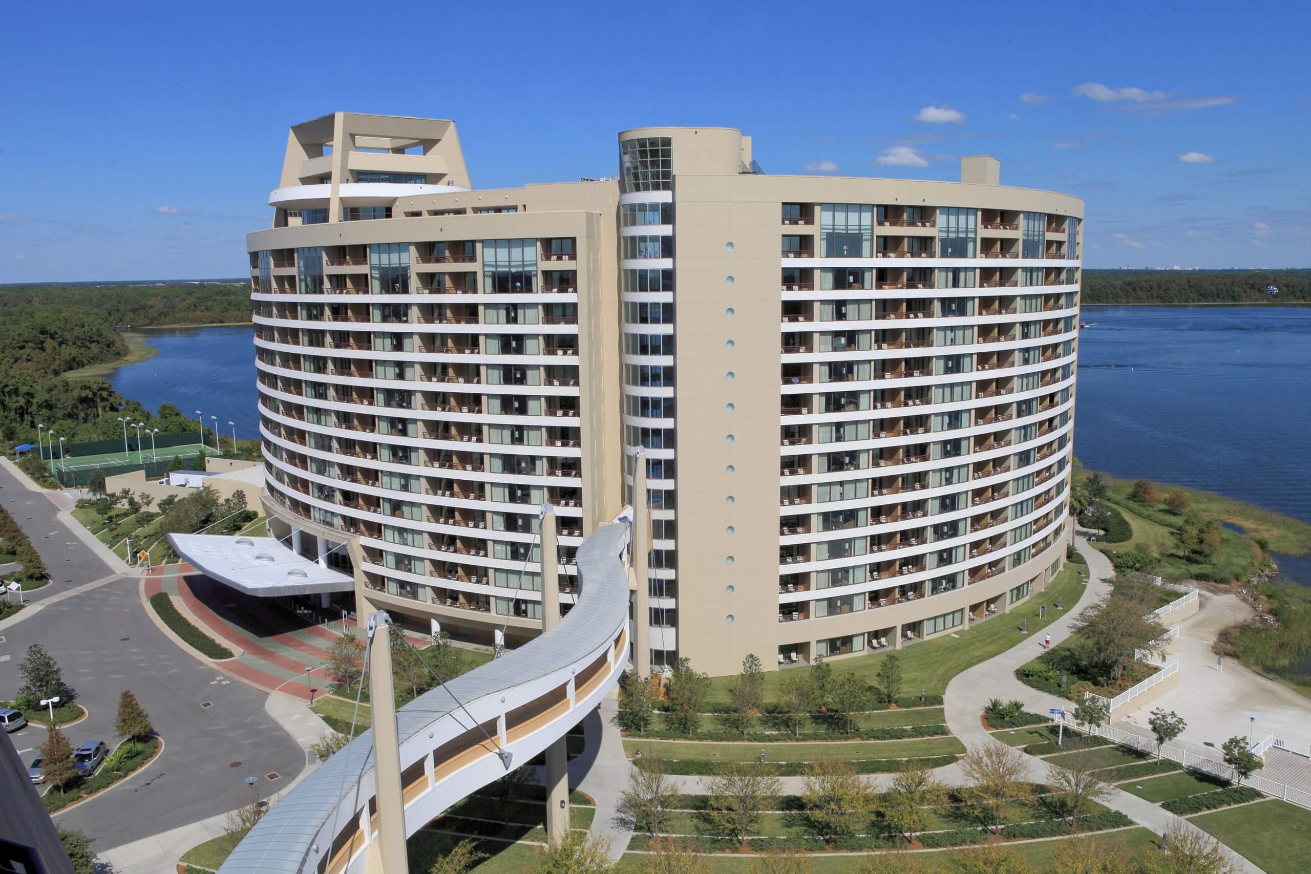 Exterior of Bay Lake Tower at Walt Disney World