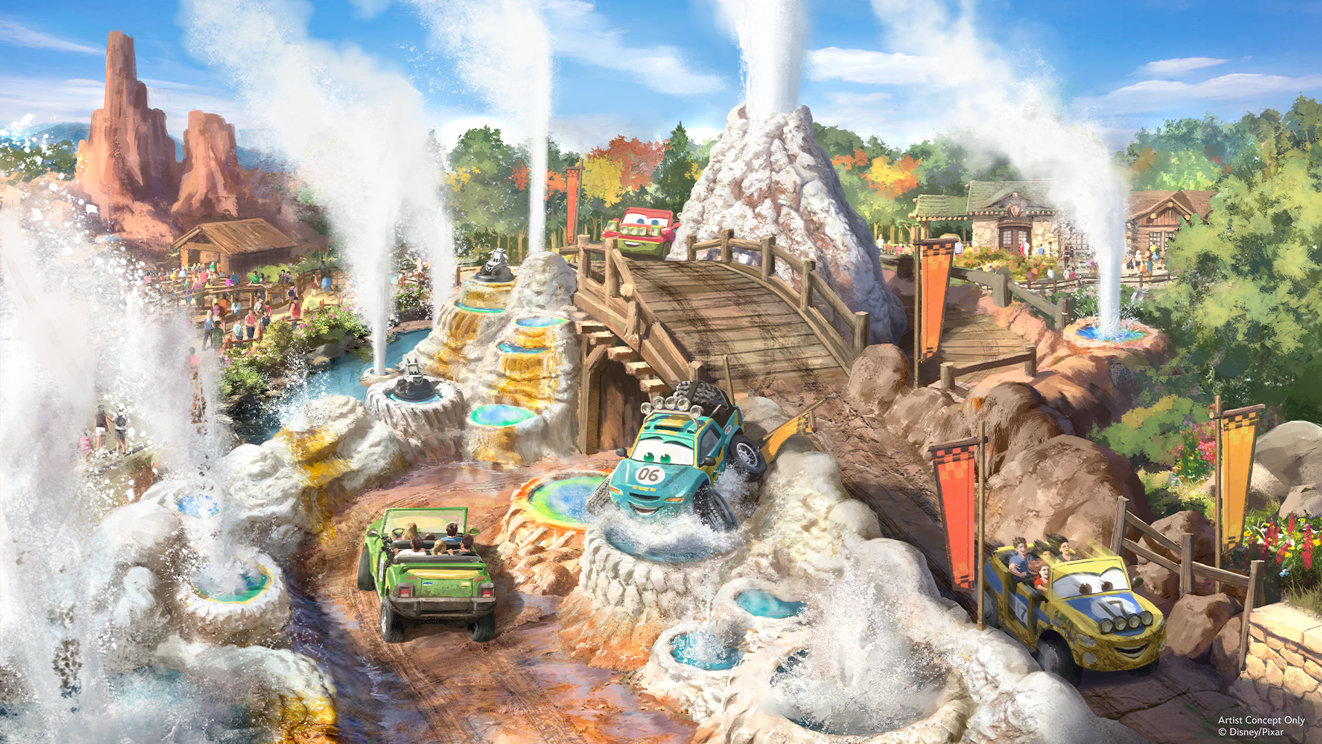 Disney World Piston Peak Geysers