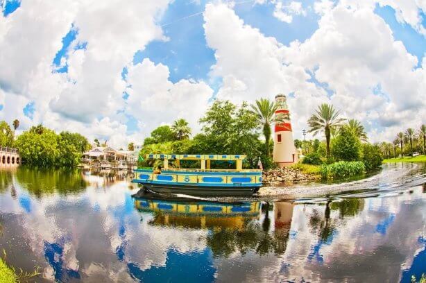 Old Key West DVC resort boat on the water