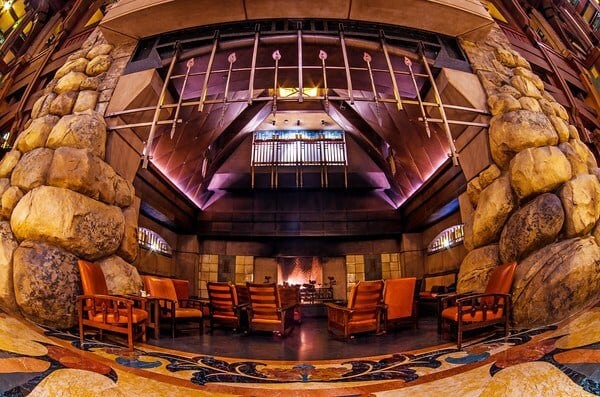 Disney vacation club dvc grand californian fireplace and seating area