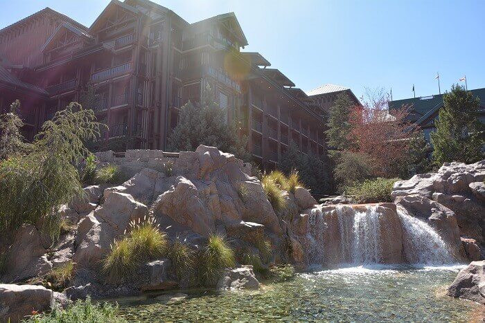 Waterfall at Boulder Ridge Villas at Disney's Wilderness Lodge