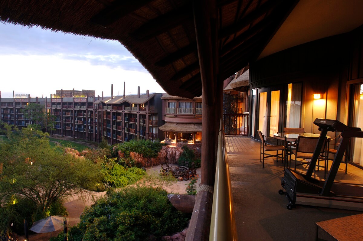 DVC villas view from the balcony