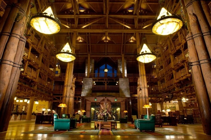 Inside Disney's Wilderness Lodge Lobby